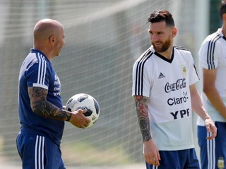 Sampaoli a Messi. 