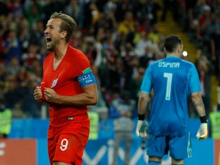 Angličan Harry Kane sa raduje zo svojho gólu.