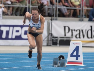 Na prvom úseku za Slovenky bežala Iveta Putalová.