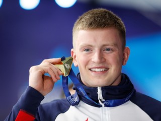Domáci plavec Adam Peaty získal na ME v Glasgowe zlatú medailu na 50 m prsia. 