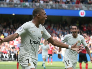 Kylian Mbappé sa raduje po jednom zo svojich gólov.