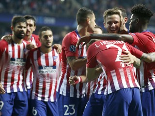 Futbalisti Atlética Madrid na ilustračnej fotografii.