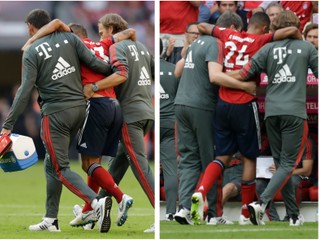 Rafinha (vľavo) aj Corentin Tolisso si na dlhšie oddýchnu od futbalu.