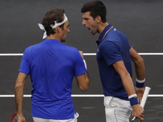 Roger Federer a Novak Djokovič