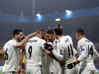 Gólová radosť hráčov Realu Madrid.