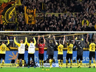 Futbalisti Borussie Dortmund.