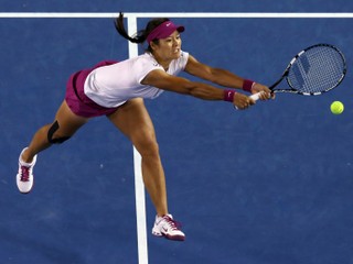 Na Li vo finále Australian Open 2014 proti Dominike Cibulkovej.