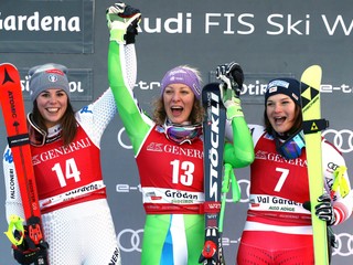 Štuhecová sa vrátila po zranení a vyhrala zjazd vo Val Gardene