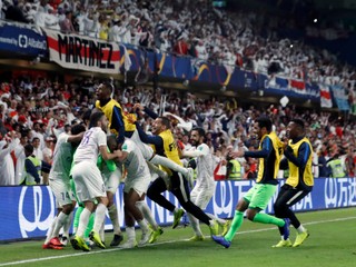 Futbalisti Al-Ain sa radujú z víťazstva.