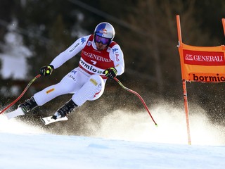 Dominic Paris počas zjazdu v Bormiu.