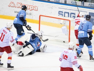 Ilustračná fotografia zo zápasu Jokerit Helsinki - HC Slovan Bratislava.