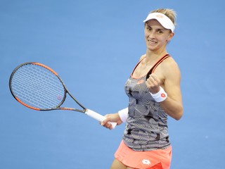 Lesia Curenková po úspešnom semifinále proti Naomi Osakovej v Brisbane.