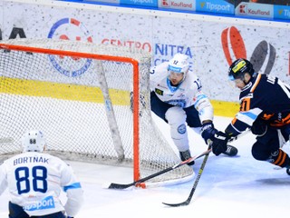 Momentka zo zápasu Nitra - Košice.