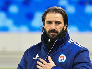Tréner Slovana Martin Ševela.