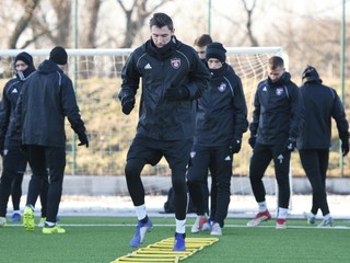 Futbalisti Spartaka Trnava počas zimnej prípravy.