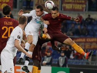 Leandro Paredes (vpravo) ešte počas pôsobenia v AS Rím.