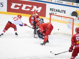 Momentka zo zápasu Rusko - Bielorusko na turnaji Kaufland Cup 2019.