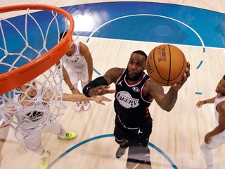 LeBron James v Zápase hviezd NBA.