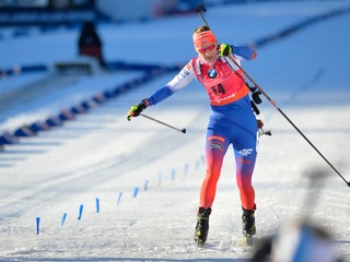 Anastasia Kuzminová prichádza do cieľa.