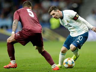 Lionel Messi v reprezentačnom drese.
