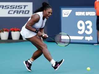 Serena Williamsová na turnaji WTA v Miami.