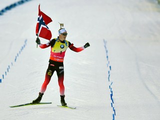 Na snímke nórsky biatlonista Johannes Thingnes Bö.