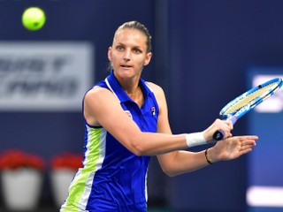 Karolína Plíšková vo štvrťfinále turnaja WTA v Miami.