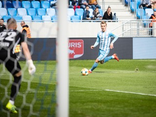 Momentka zo zápasu ŠK Slovan Bratislava - MFK Zemplín Michalovce.