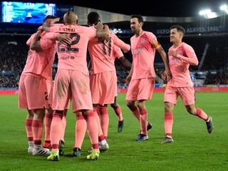 Futbalisti FC Barcelona.