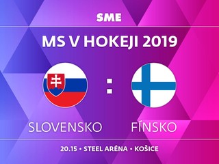 Slovensko - Fínsko, zápas MS v hokeji 2019, skupina A. Sledujte online prenos na SME.sk.