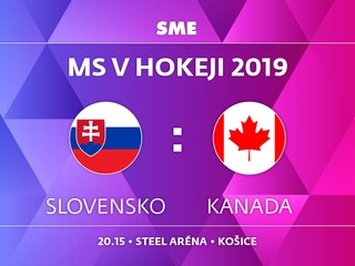 Slovensko - Kanada, zápas MS v hokeji 2019, skupina A. Sledujte online prenos na SME.sk.