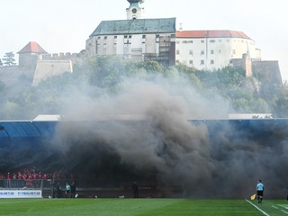 Momentka z finále Trnava - Žilina, Slovnaft Cup 2018/2019, Nitra.