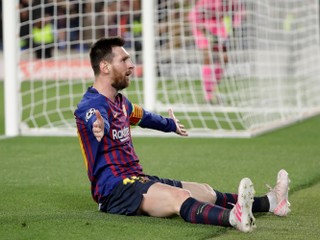 Lionel Messi v zápase FC Barcelona - FC Liverpool, semifinále Ligy majstrov 2018/2019.