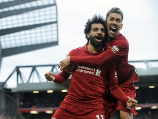 Mohamed Salah (vľavo) a Roberto Firmino.