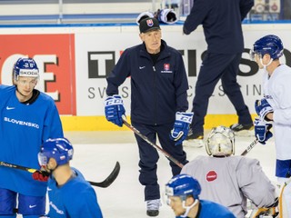 Tréner Craig Ramsay počas tréningu slovenskej reprezentácie deň pred začiatkom Majstrovstiev sveta v ľadovom hokeji 2019.