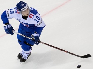 Matúš Sukeľ na MS v hokeji 2019.