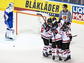 Slovenskí hokejisti prehrali s Kanadou tesne 5:6.