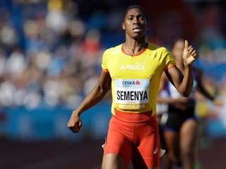 Caster Semenyová na atletickom mítingu v Ostrave.