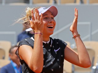 Amanda Anisimová na Roland Garros 2019.