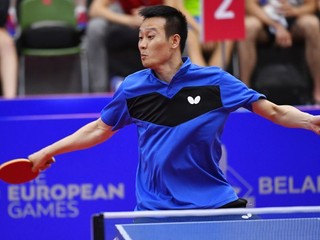 Slovenský reprezentant v stolnom tenise Wang Jang.