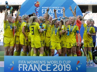 Švédska ženská reprezentácia získala bronz na MS vo futbale.