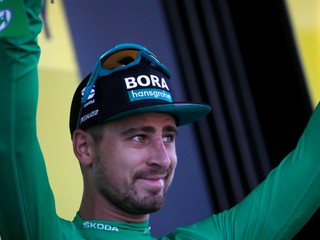 Peter Sagan v zelenom drese po 4. etape Tour de France 2019.