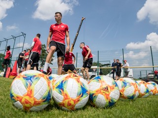 Futbalisti FC Spartak Trnava počas letnej prípravy.