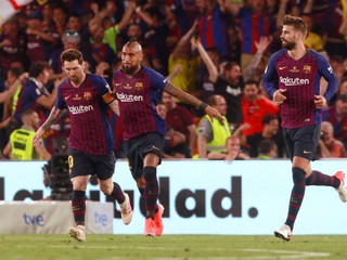 Hráči Barcelony, archívna fotografia.