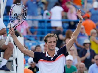 Daniil Medvedev po triumfe na turnaji ATP v Cincinnati.