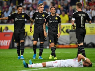 Futbalisti Borussie Dortmund.