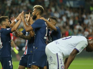 Zápas medzi PSG a Toulouse.