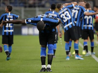 Romelu Lukaku v drese Interu Miláno.