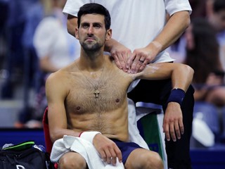 Novak Djokovič na US Open 2019.