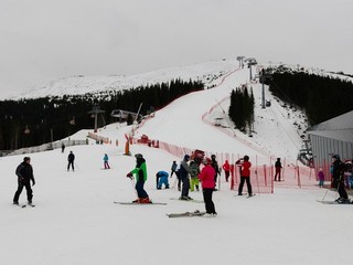 Svah pod Chopkom, kde sa odohrajú preteky v zjazdovom lyžovaní Audi FIS Ski World Cup Jasná 2016.